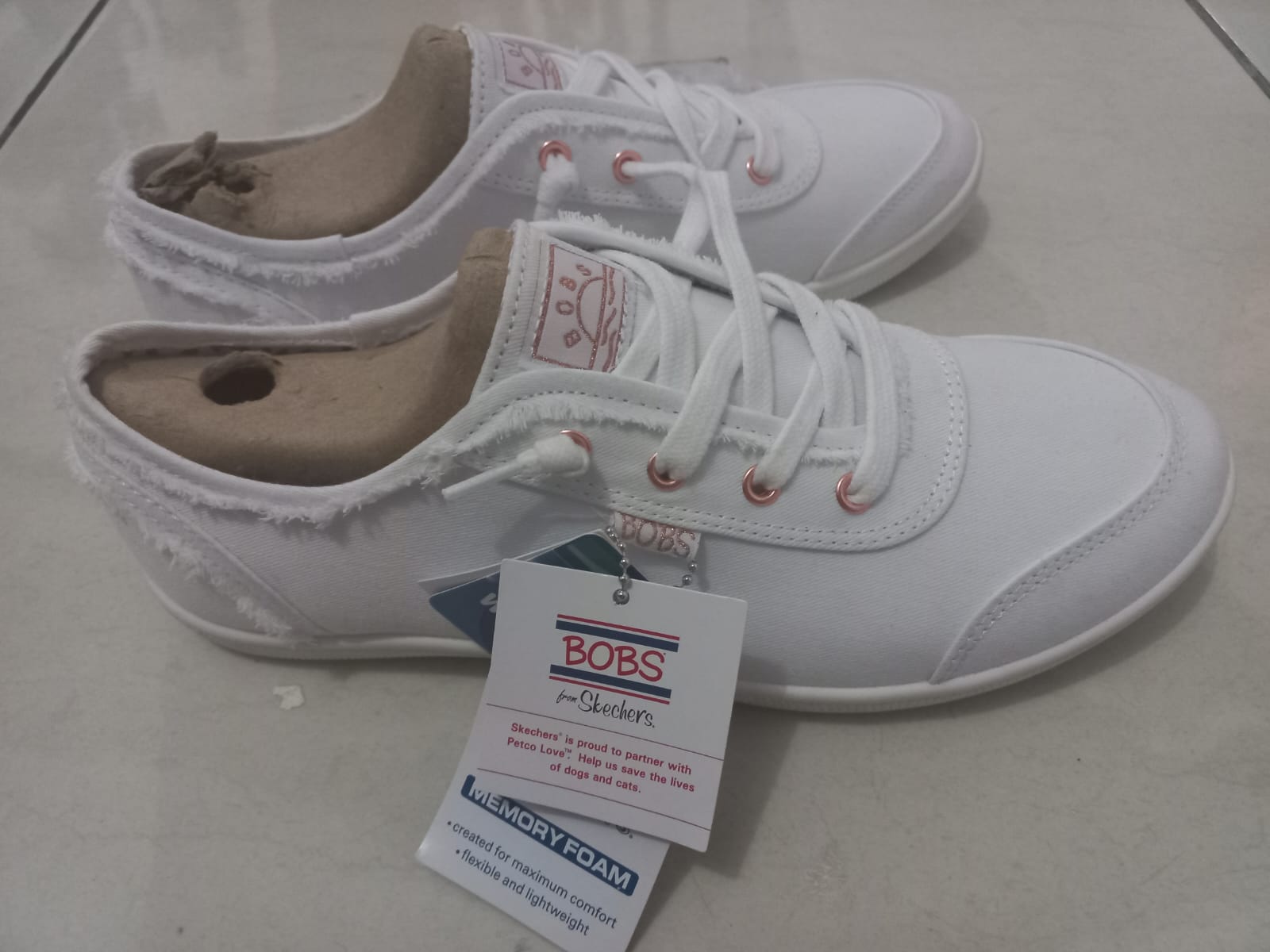 Tenis para mujer Skechers Bobs B Cute Blancos del 6.5 mexicano - Imagen 2
