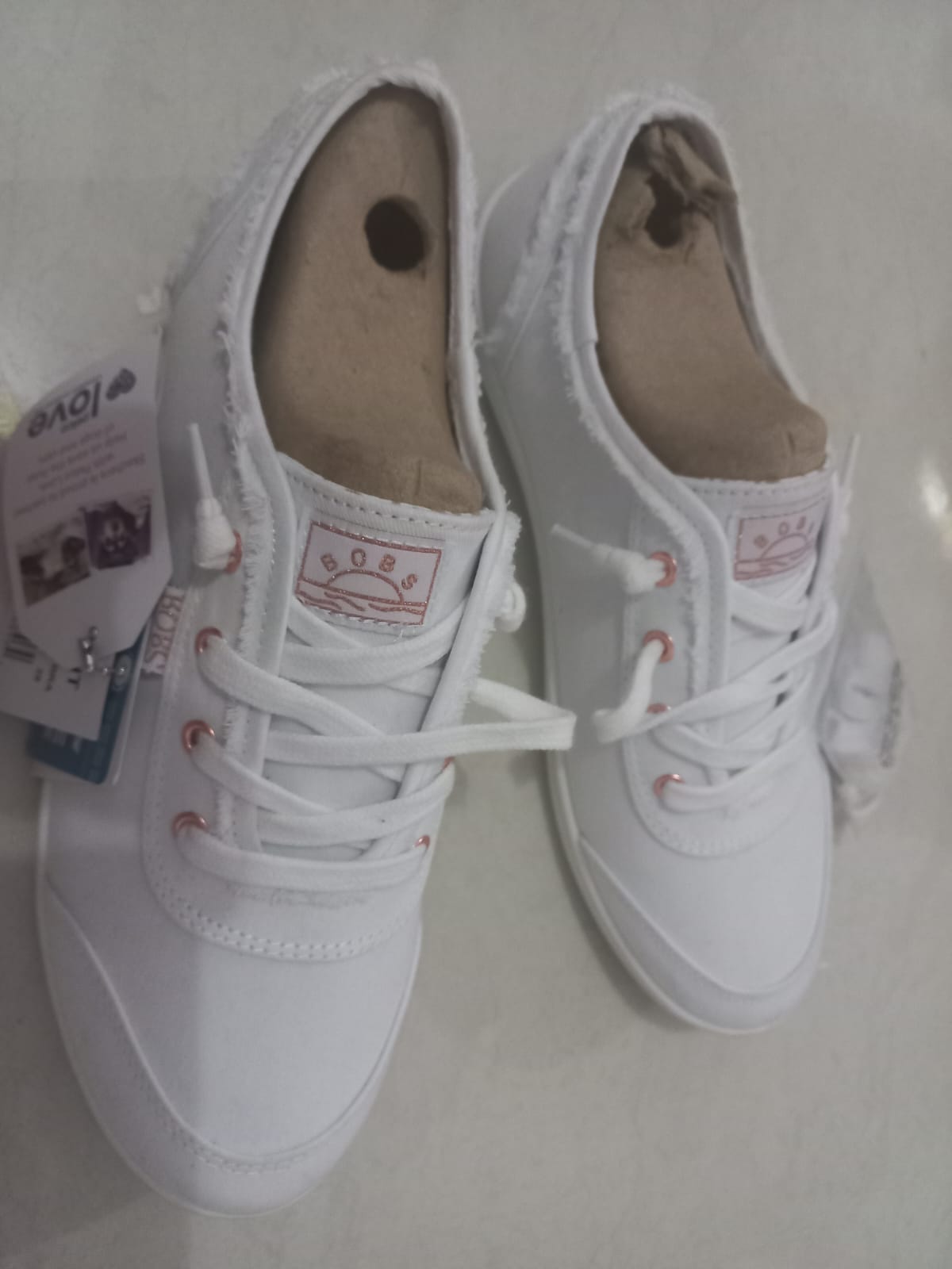 Tenis para mujer Skechers Bobs B Cute Blancos del 6.5 mexicano - Imagen 3