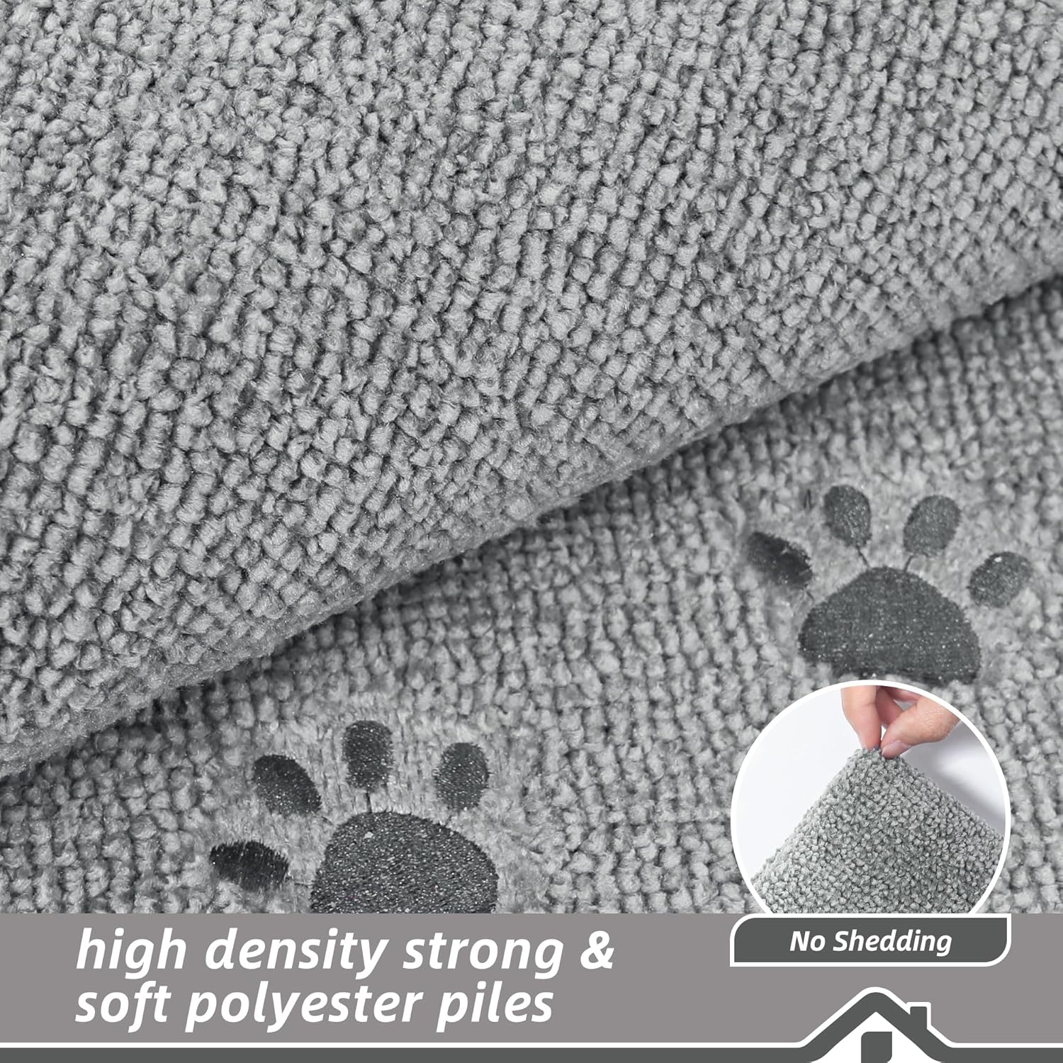 Alfombra BEQHAUSE antideslizante para escaleras - Imagen 3