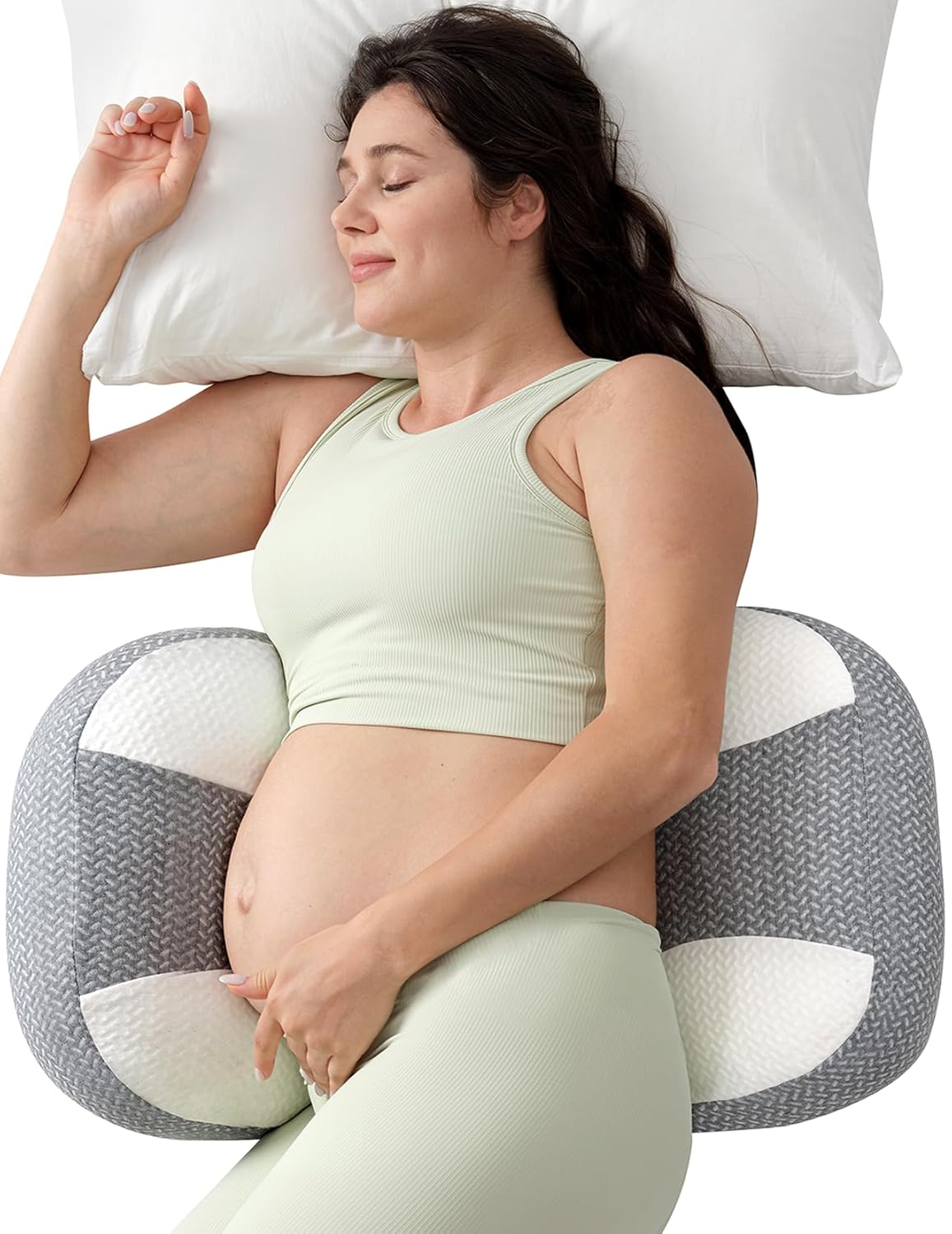 Momcozy Almohada de embarazo portátil para dormir - Imagen 4