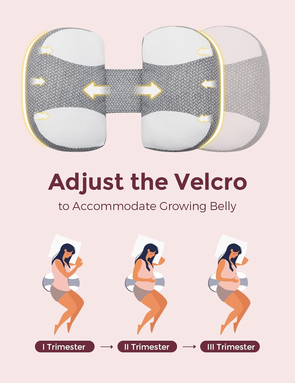 Momcozy Almohada de embarazo portátil para dormir - Imagen 2