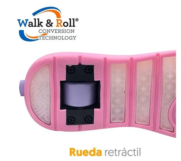 Tenis-Patín para Niña estrellas 2 en 1 Talla 19 - Imagen 4