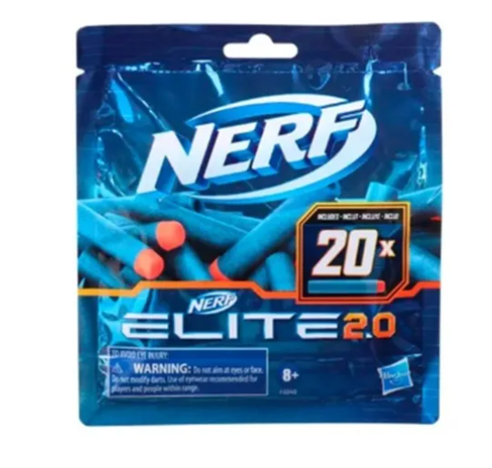 Paquete De 20 Dardos Nerf 2.0 Elite Hasbro - Imagen 2