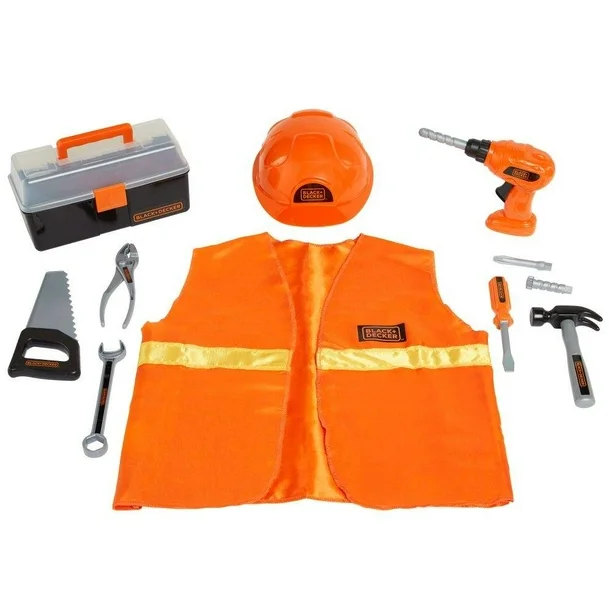 Conjunto de disfraz de carpintero junior de Black Decker (12 piezas) - Imagen 3